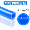 ERGAOBOY Blue 10M Polyurethane PU Air Hose Pipe Kit, 4mm