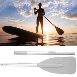 Oars For Row Boat ,High Toughness Inflatable Boat Dinghy Canoe Water Marine Sports Aluminium Alloy Oars 2Pcs Paddle with 2Pcs Rod Set