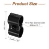 sourcing map 2 Pcs Double Port Parallel Pipe Clamps, 1-1/8"