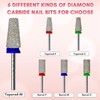 Makartt Electric Nail Drill Bits - Tapered Barrel Carbide Diamond