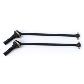BENMAZ #45 Steel Front/Rear Driveshaft Upgarde Parts for 1/8 Sledge 4WD,Replace #9550/9554+#9557 (Black)