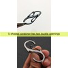 Pack of 10 Carabiner Hooks Small, S Carabiner Mini, Small