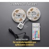 Tira Led 20m Bluetooth Rgb App Control Musica Calidad