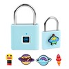 UMIKSMART Keyless Fingerprint Lock, Waterproof USB Rechargeable Smart Padlock for