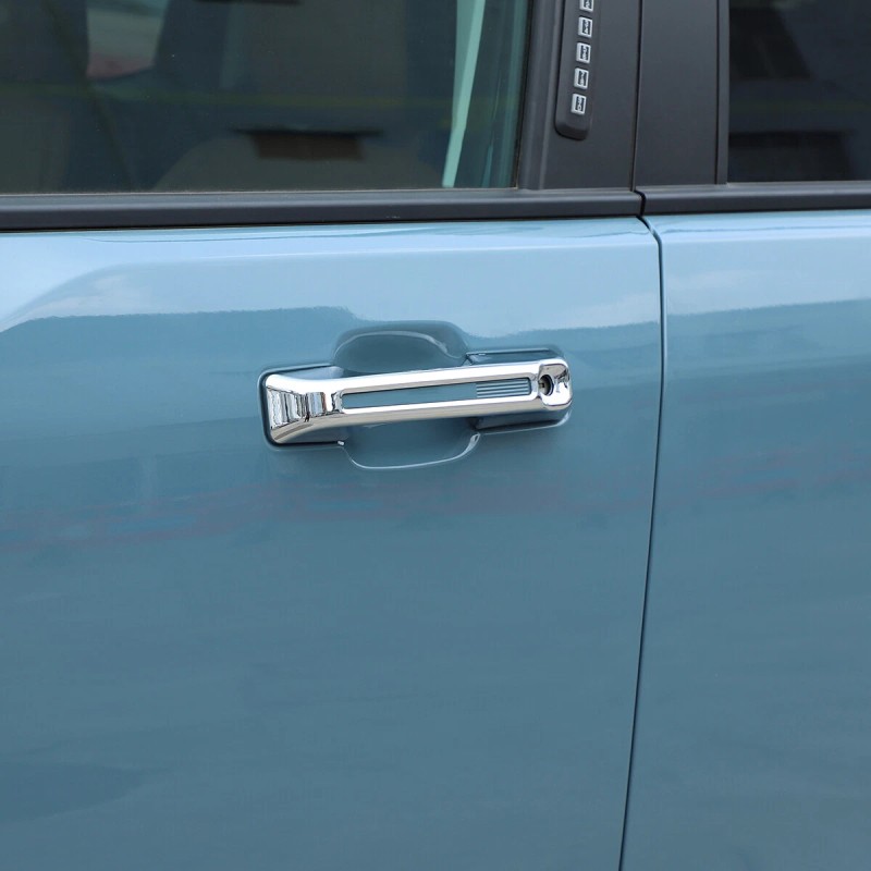 autotrim000 6PC Chrome Side & Rear Door Handle Cover Trim