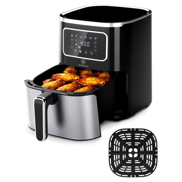 Kitchen Elite Digital Air Fryer Oven, Compact Cooker with 6