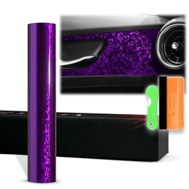 12"x60" (1FTx5FT) Royal Purple PET Damascus Forged Gloss Vinyl Wrap Auto Car Sticker Decal Film Sheet Bubble Free Air Release Technology with Tool Kit