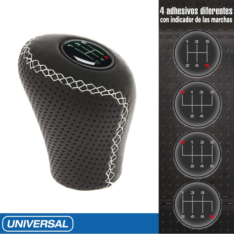 Sumex 2505 GWG Gear Knob Leather Changes, White