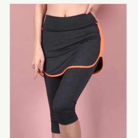 High-Waist Coolon Yoga Leggings Workout Skirt Leggings Women's Yoga Pants FREE Blue