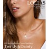 LOLIAS Women's Clover Chain 925 Silver Chain with Pendant Necklace