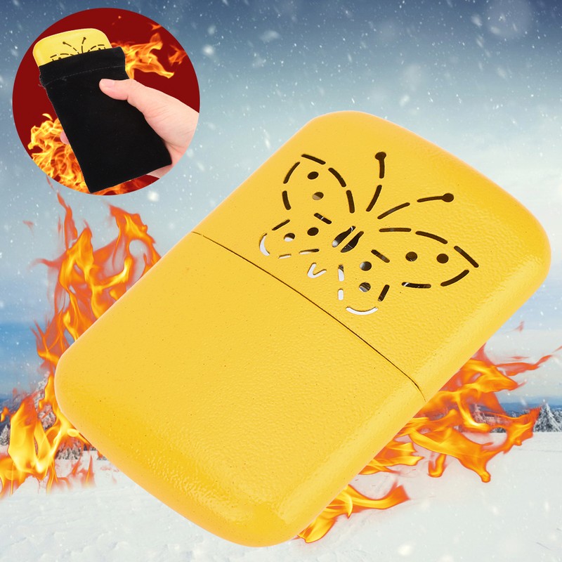 Ultralight Portable Yellow Hand Warmer Indoor Outdoor Pocket Warmer Heater