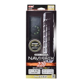 GEX AQUA HEATER Safe Cover Navigation Pack 220 Thermostat + Heater, Vertical and Horizontal Installation, Includes Safety Functions, SH Standard Compliant, For Aquariums Below Approximately 33.9 gal