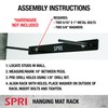 SPRI Wall-Mounted Rack for Hanging Exercise Mats, Black