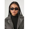 SORVINO Gafas de sol rectangulares vintage para mujer, estilo retro,