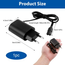 12V 0.4A Ladekabel für Braun Rasierer Series 9 8 7 6 5 3 1, Netzeil für Epilator Silk-Epil 9 5 7 Adapter Netzeil Typ 492 5544 5542 S1 S5 S6 S7 S8 S9, Ersatz Netzteil für Braun Trimmer Charger