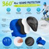 Lafefe 6PCS Blue Kids Protective Gear Set Knee Elbow Wrist