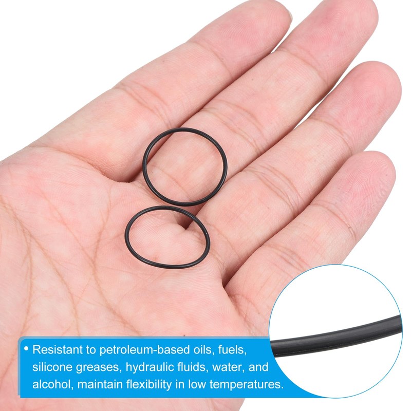 PATIKIL 20pcs Nitrile Rubber O-Rings 22mm Outside Diameter 20mm Inner