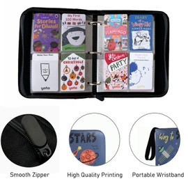 Card Holder for Yoto Cards 120 Cards Capacity Card Case Organizer Boys Girls Card Binder for Yoto Player and Yoto Mini Cards Storage, Blue