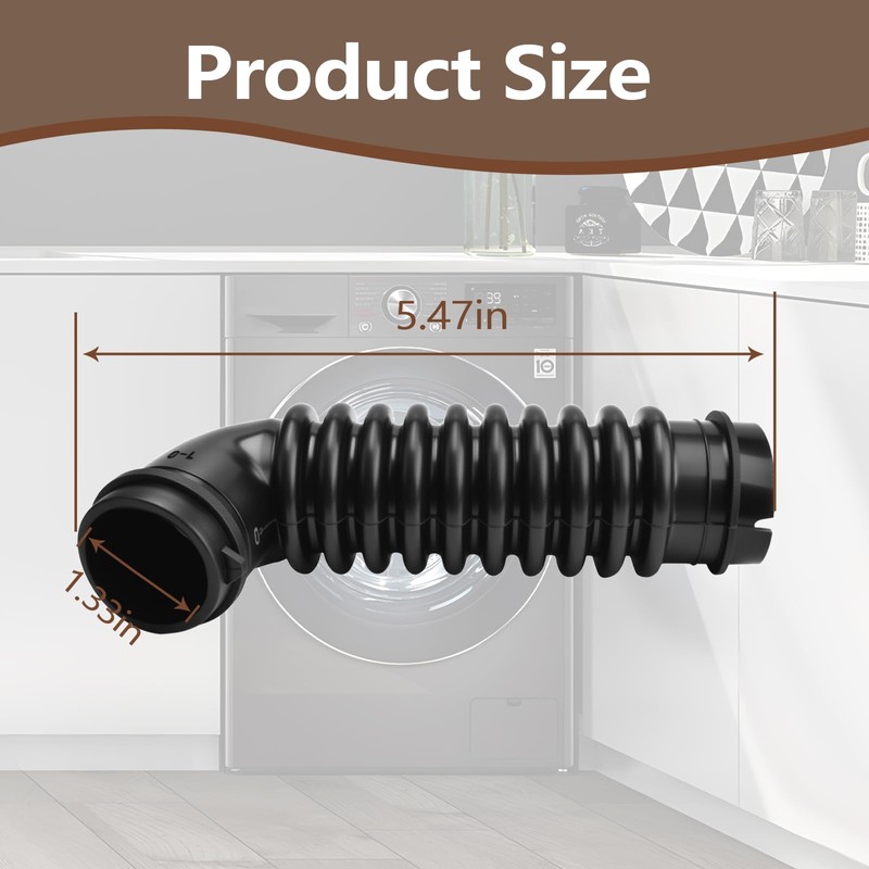 AEM75152901 Washer Drain Hose Compatible with LG Front Loading Washers