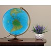 Replogle Odessa - Blue Ocean 2-Way Map, Illuminated World Globe,