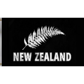DMSE Silver Fern New Zealand Flag 2X3Ft Foot 100% Polyester 100D Flag