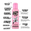 Crazy Color Metallic Platinum Semi-Permanent Hair Dye. Highly Pigmented Purple