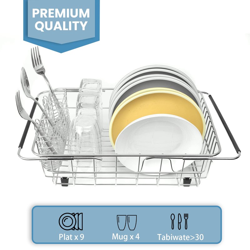 BTLATHA 304 Stainless Steel Drying Rack, Expandable, Adjustable Inside The