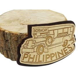 Printtoo Engraved Wooden Philippines Souvenir Fridge Magnet Gift Collectibles