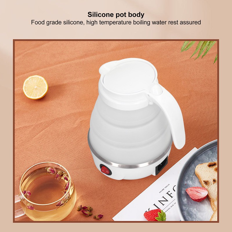 Folding Electric Kettle 0.6L 400W Collapsible Hot Water Kettle for