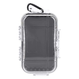 SolUptanisu Caja Seca Impermeable, Estuche Impermeable Impermeable Buceo Supervivencia Transporte Caja Contenedor Interior extraíble Cojín de Goma para Kayak Senderismo Pesca Camping(Transparente)