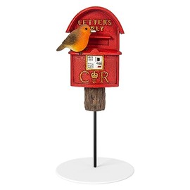 Vivid Arts - Robin on Postbox Plant Pal - PLP-155