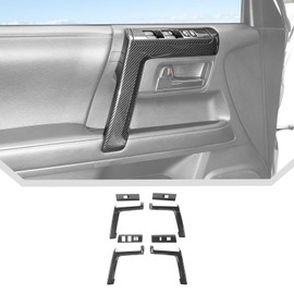 JeCar 8pcs for 4Runner Interior Door Handle Trim Kit for 2010-2023 Toyota 4Runner Carbon Fiber Interior Accessories