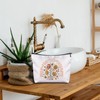Zomhix Inspirational Gifts Makeup Bag - Boho Floral Cosmetic Bag,