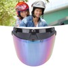 Motorcycle Helmet Lens Metal Button Removable UV Protection Adjustable Motorbike