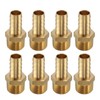 sourcing map Brass Barbed Fitting 1/2" NPT Male to 1/2"