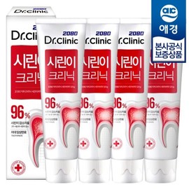 Aekyung 2080 Dr. Clinic Sensitive Teeth Toothpaste 140g x 4 / 애경 2080 닥터크리닉 시린이 치약 140g x4개