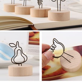 Colrid Pack of 15 Wedding Place Card Holders, Wedding Place Card Holder, Wooden Place Card Holder, Place Card Holder, for Wedding Decoration, Kitchen and Home Decor