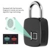 Fingerprint Padlock Biometrics Technology USB Rechargeable IP65 Waterproof Smart Padlock