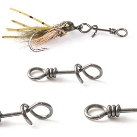 Maxcatch Fly Fishing Twist Clips for Quick Change Flies, Fishing Snap Hooks, 10pcs (Medium (10pc/pack)-15mm)