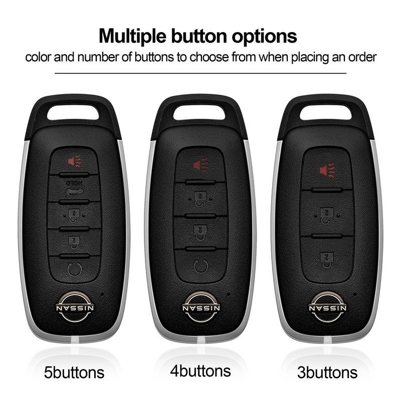 ZSPDACC Car Fob Cover for Nissan Kicks Sentra Pathfinder Rogue