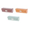 Estuche De Lápiz Labial Verde Grisáceo Y Marrón Y Naranja