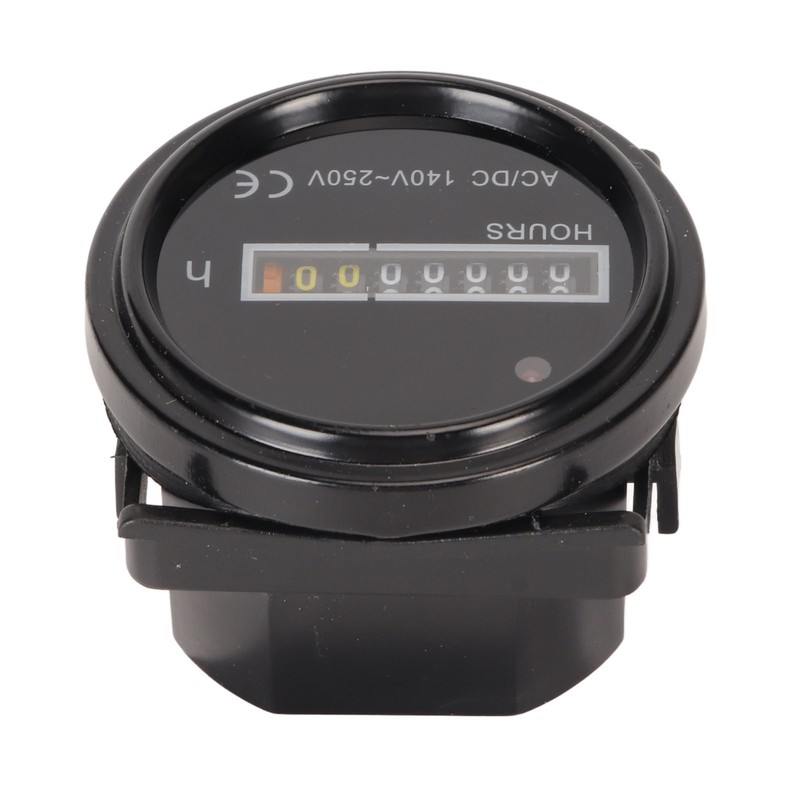Round Hour Meter Professional High Accuracy 140‑ AC DC Mechanical