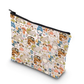 VAMSII Animated Movie Merch Canvas Makeup Bag Animated Movie Buff Gift Kawaii Bag (Loong cat)