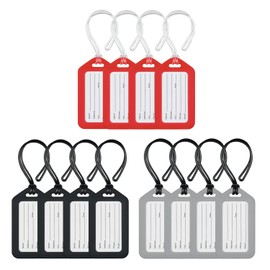Mifflin-USA Luggage Tags (Business, 12 PK), Bag Tag for Baggage, Suitcase Tags Bulk