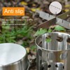 Stainless Steel Cookware Set Portable Camping Stove Cooking Pot Set