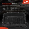 A-Premium Transmission Oil Pan with Drain Plug & Gasket Compatible