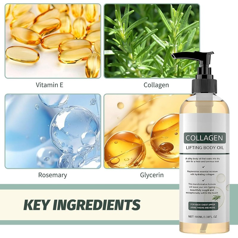 400ml Body Oil for Daily Skin Care- Tightening, Firming &