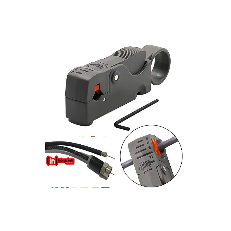 Automatic Cable Stripper Coaxial Coax Strip Tool - Aerial Satellite