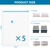 Diboniur Vacuum Bags for Clothes, Pack of 5, 80 x