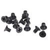 sourcing map M4 x 6mm Phillips Screw Fastener Black for